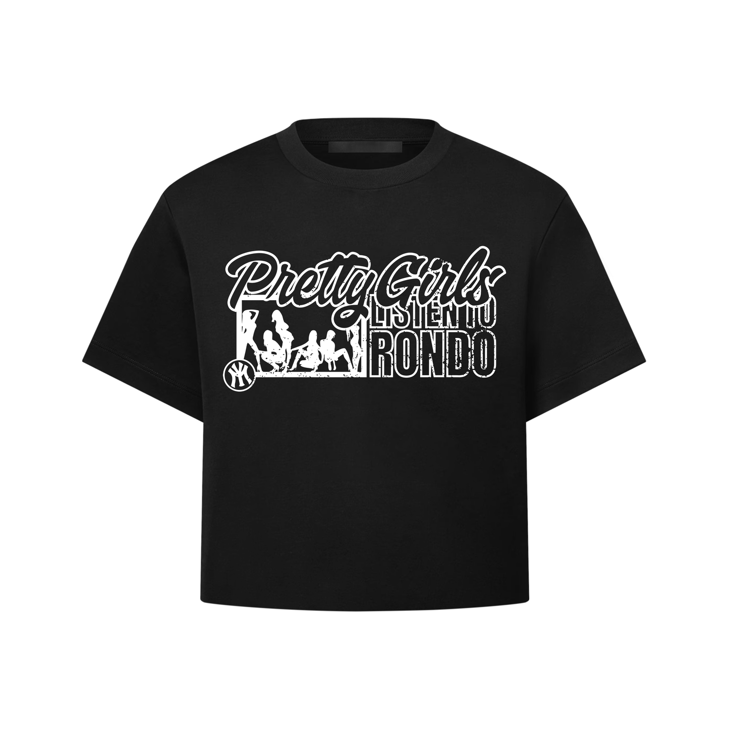 PRETTY GIRLS LISTEN TO RONDO - WOMEN'S CROP TOP